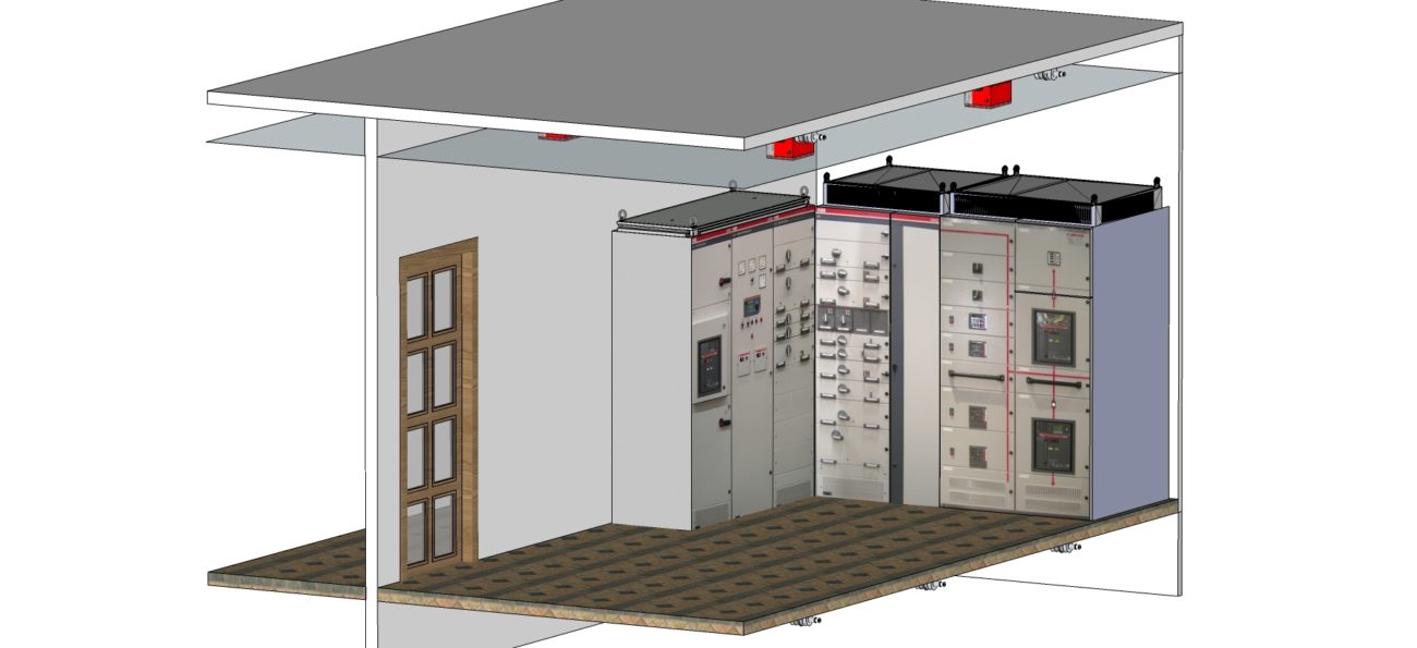 Fire protection system for electrical switchgears
