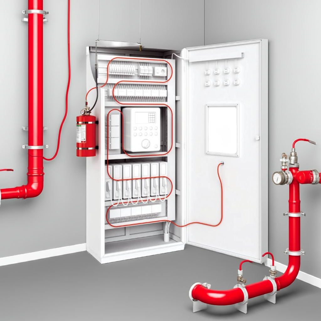 Electrical Panels tube based automatic fire gas suppression system